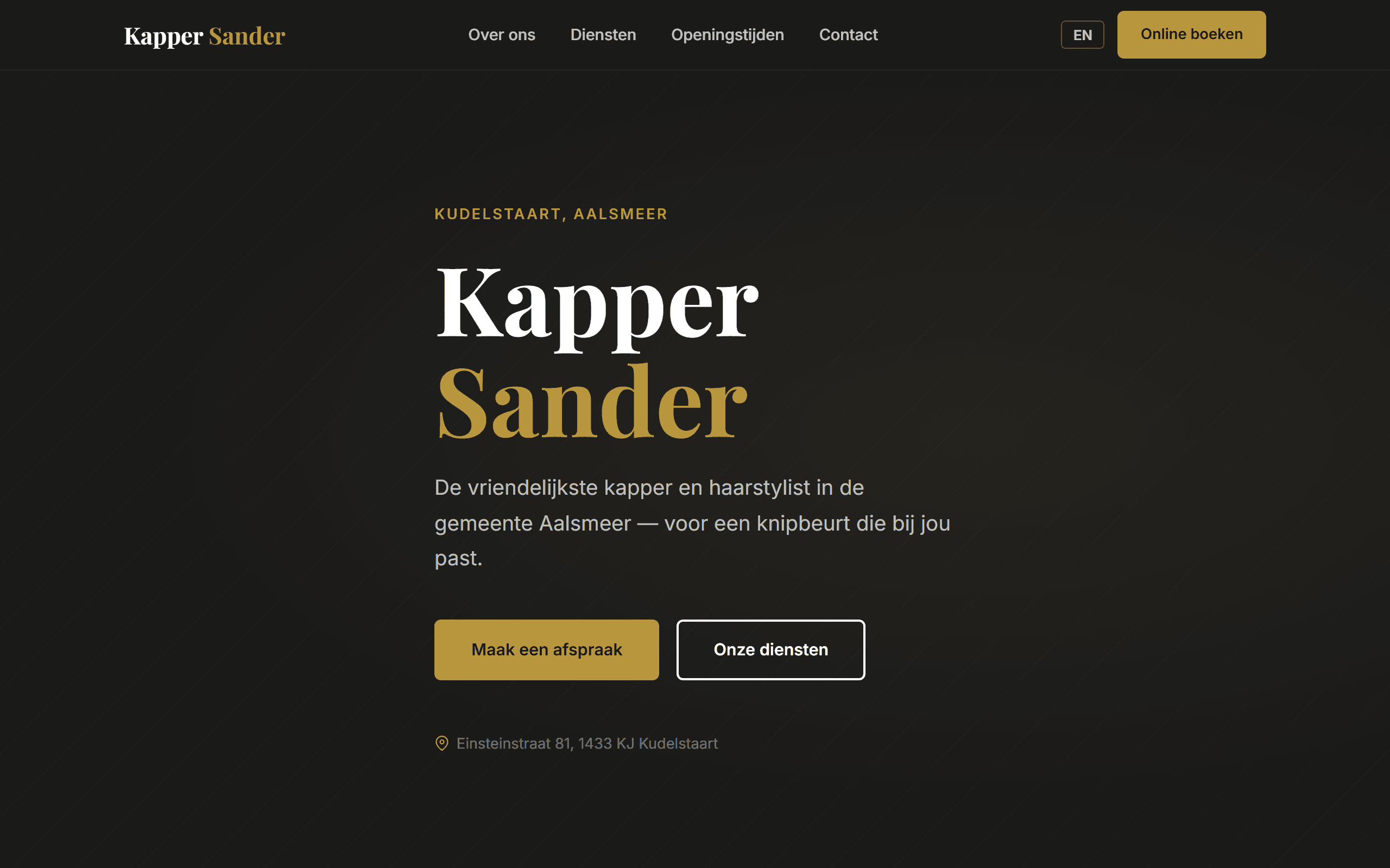 Kappers Anders Online website