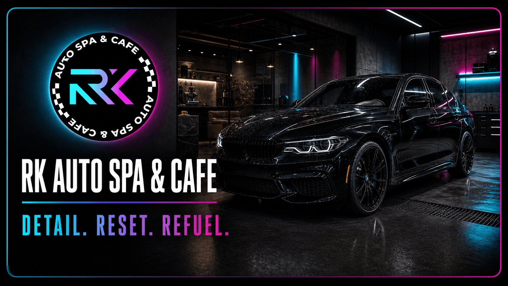 RK Auto Spa & Cafe website